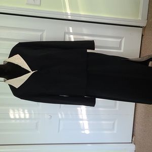 Women's Black Suit with Cream Accents